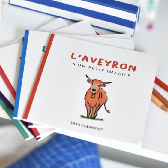 Imagier villes & régions Tata Clairette - Illustrations faites main - Éveil et découverte locale