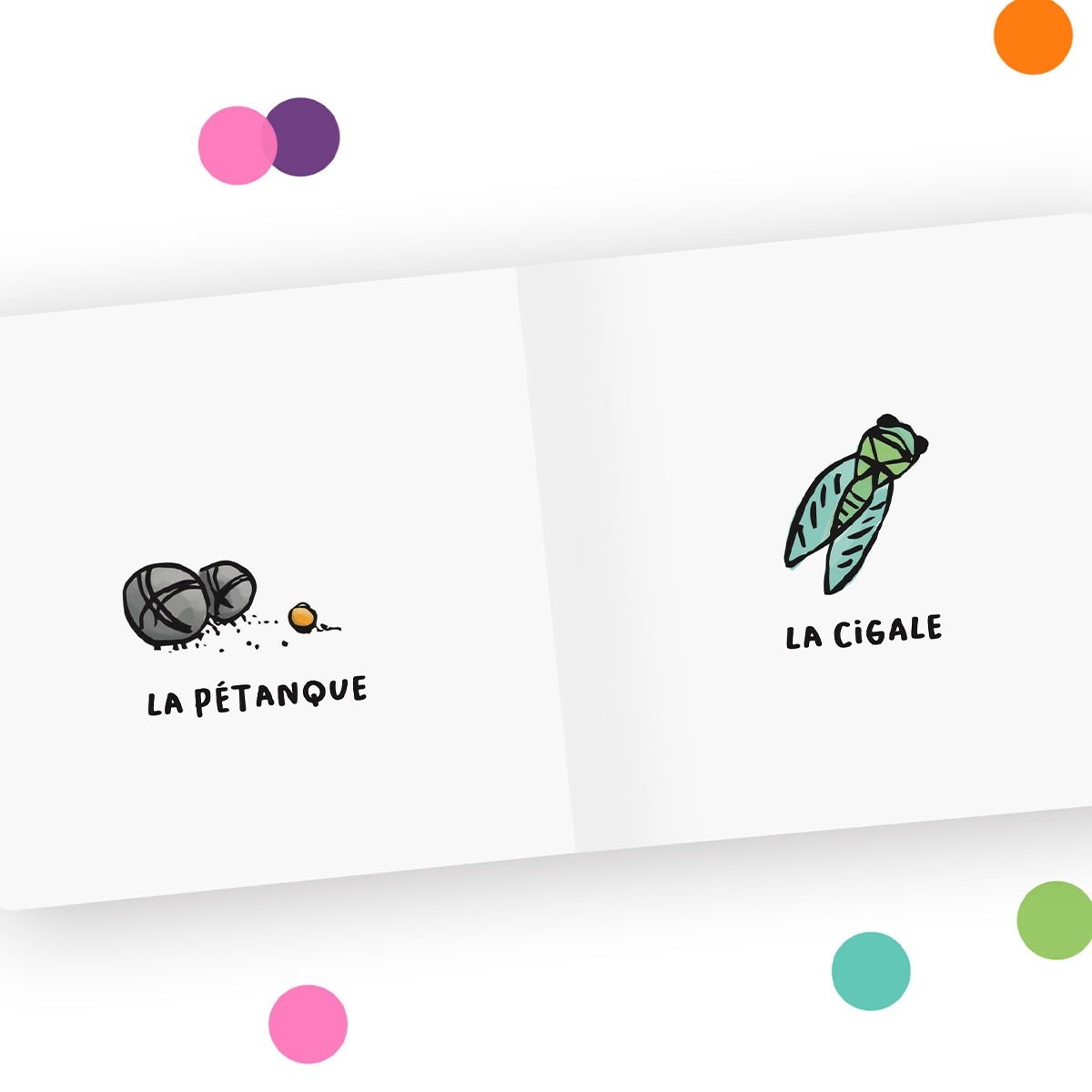 Imagier villes & régions Tata Clairette - Illustrations faites main - Éveil et découverte locale