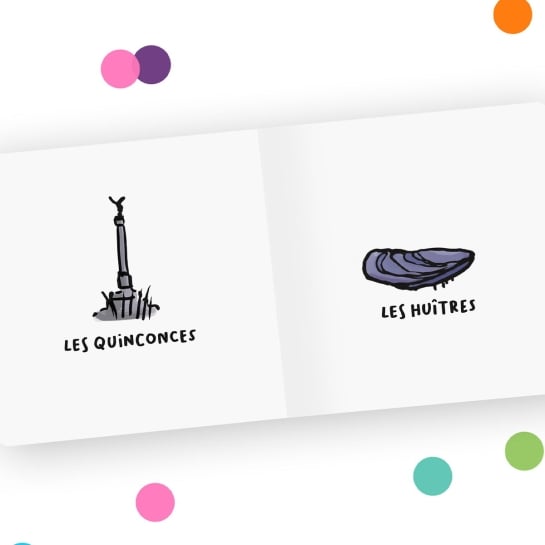 Imagier villes & régions Tata Clairette - Illustrations faites main - Éveil et découverte locale