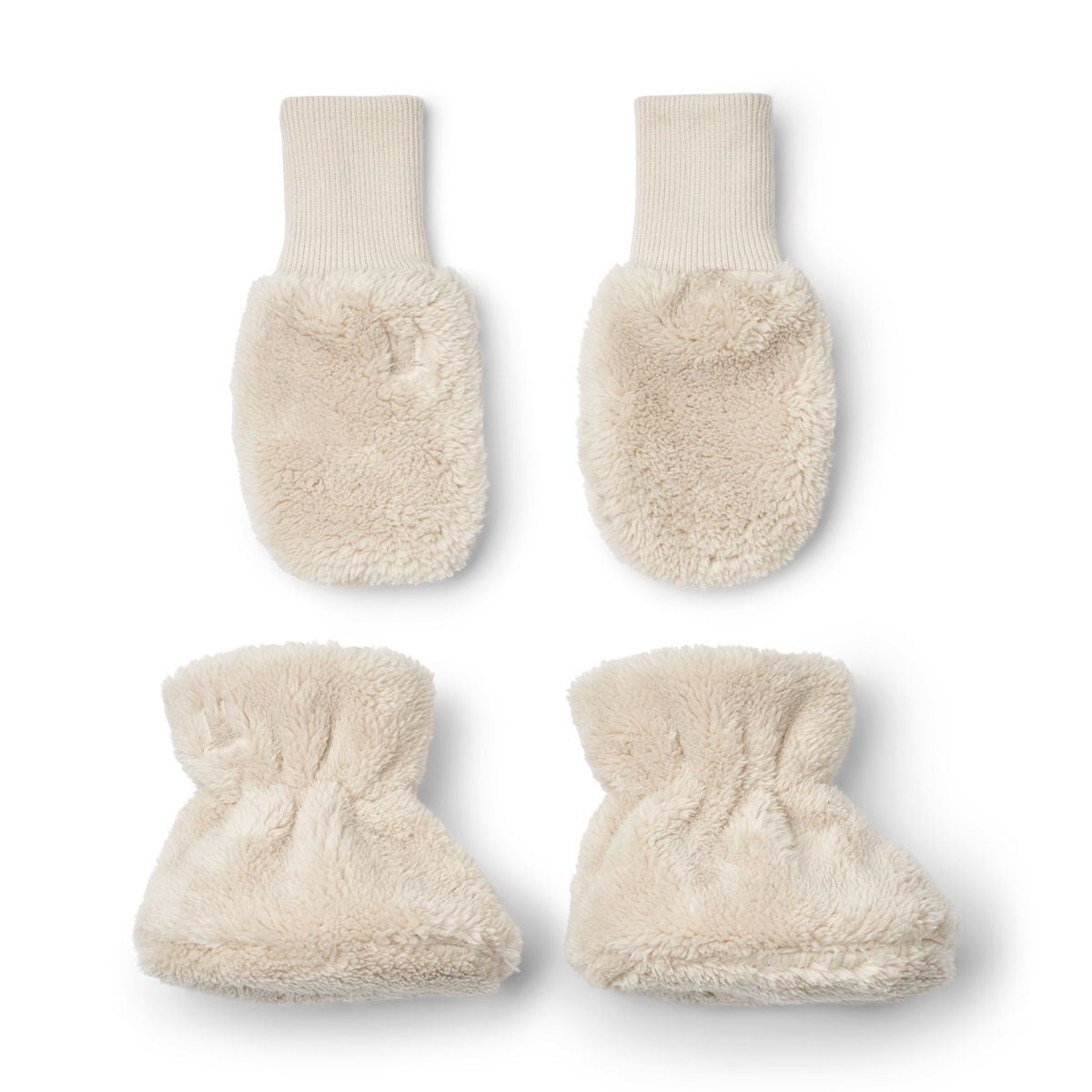 Coffret naissance moufles & chaussons Liewood - 100% coton ultra doux - Cadeau bébé cocooning - 9 mois - Beige - 9 mois - Beige (Liewood) - Image 3