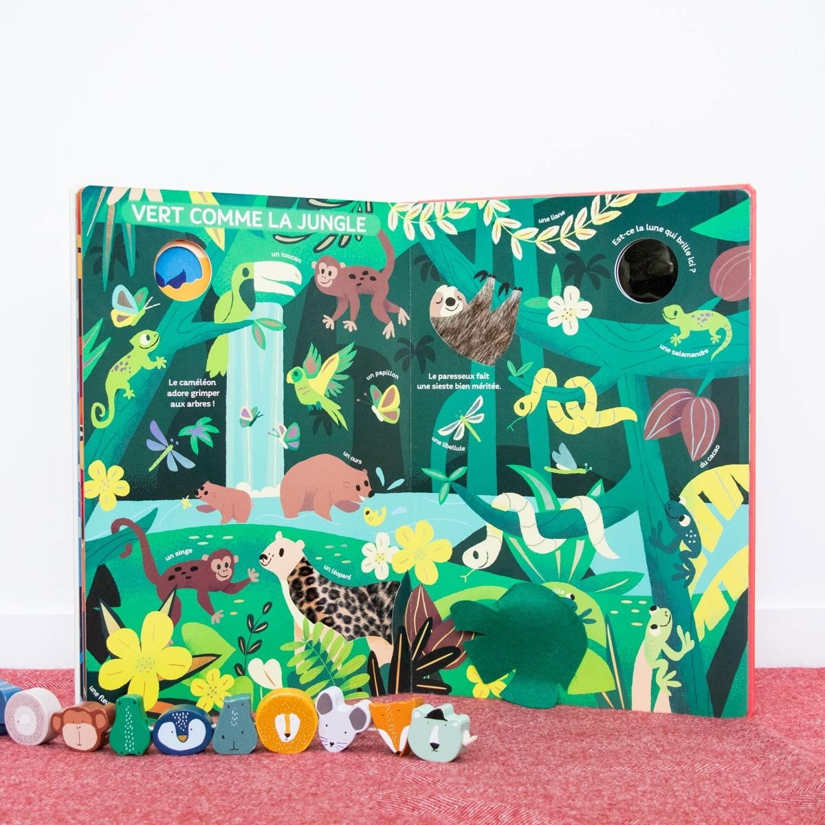 Grand Livre d'Éveil Sensoriel - Tapis d’Éveil Bébé | Matières à Toucher & Couleurs - Développement Sensoriel