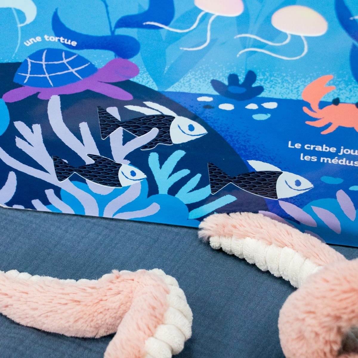 Grand Livre d'Éveil Sensoriel - Tapis d’Éveil Bébé | Matières à Toucher & Couleurs - Développement Sensoriel