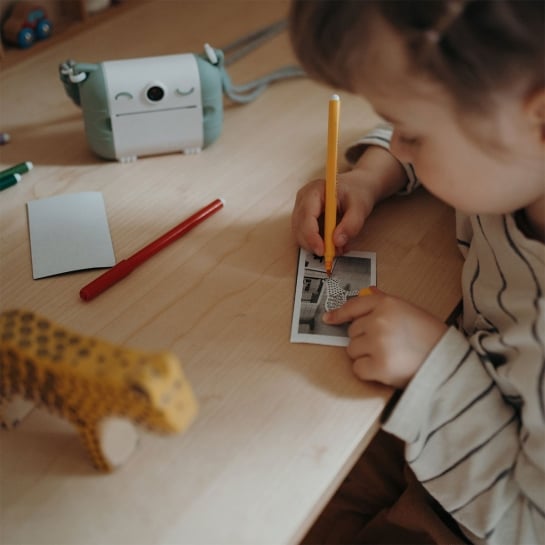 Appareil Photo Instantané Enfant Kidywolf - Impression Thermique | Caméra Selfie & Stockage SD - USB-C