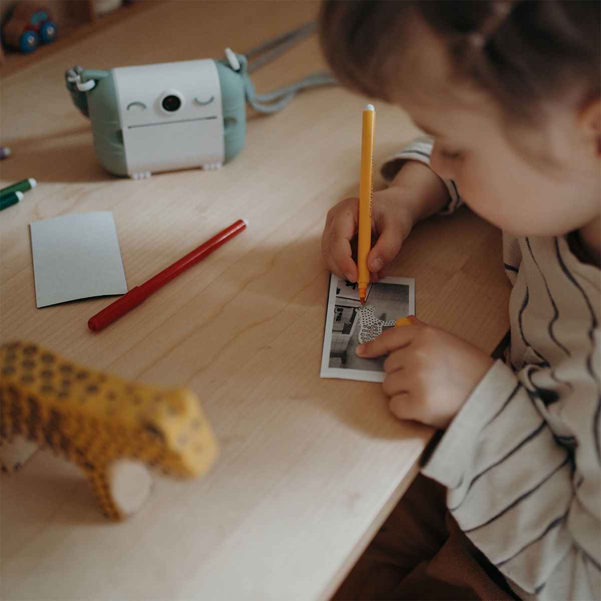 Appareil Photo Instantané Enfant Kidywolf - Impression Thermique | Caméra Selfie & Stockage SD - USB-C (Kidywolf) - Image 5