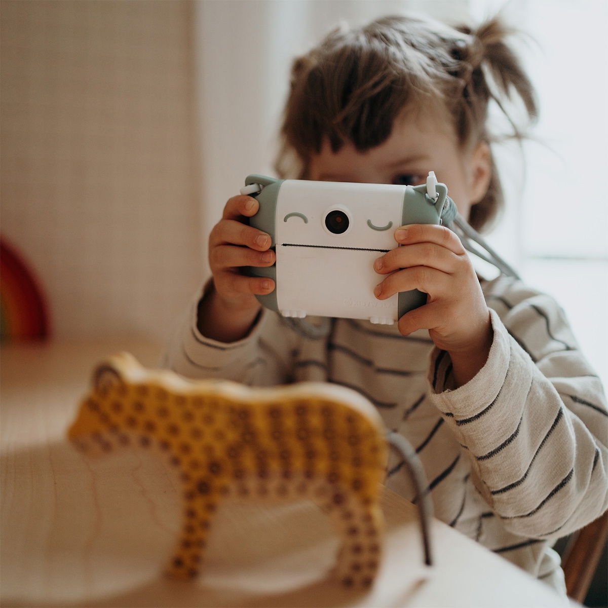 Appareil Photo Instantané Enfant Kidywolf - Impression Thermique | Caméra Selfie & Stockage SD - USB-C