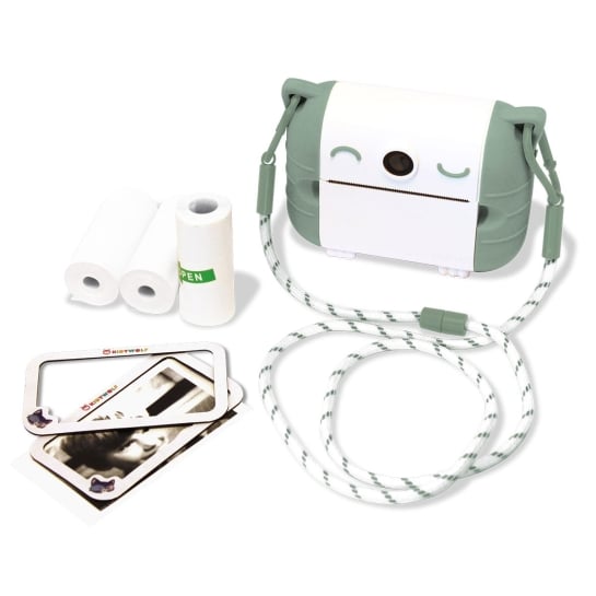 Appareil Photo Instantané Enfant Kidywolf - Impression Thermique | Caméra Selfie & Stockage SD - USB-C
