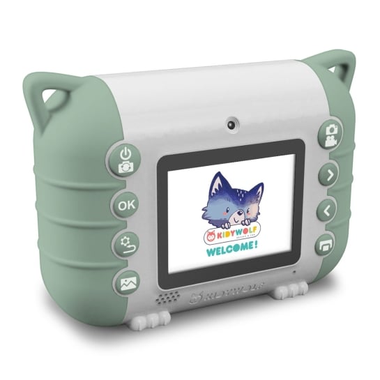 Appareil Photo Instantané Enfant Kidywolf - Impression Thermique | Caméra Selfie & Stockage SD - USB-C