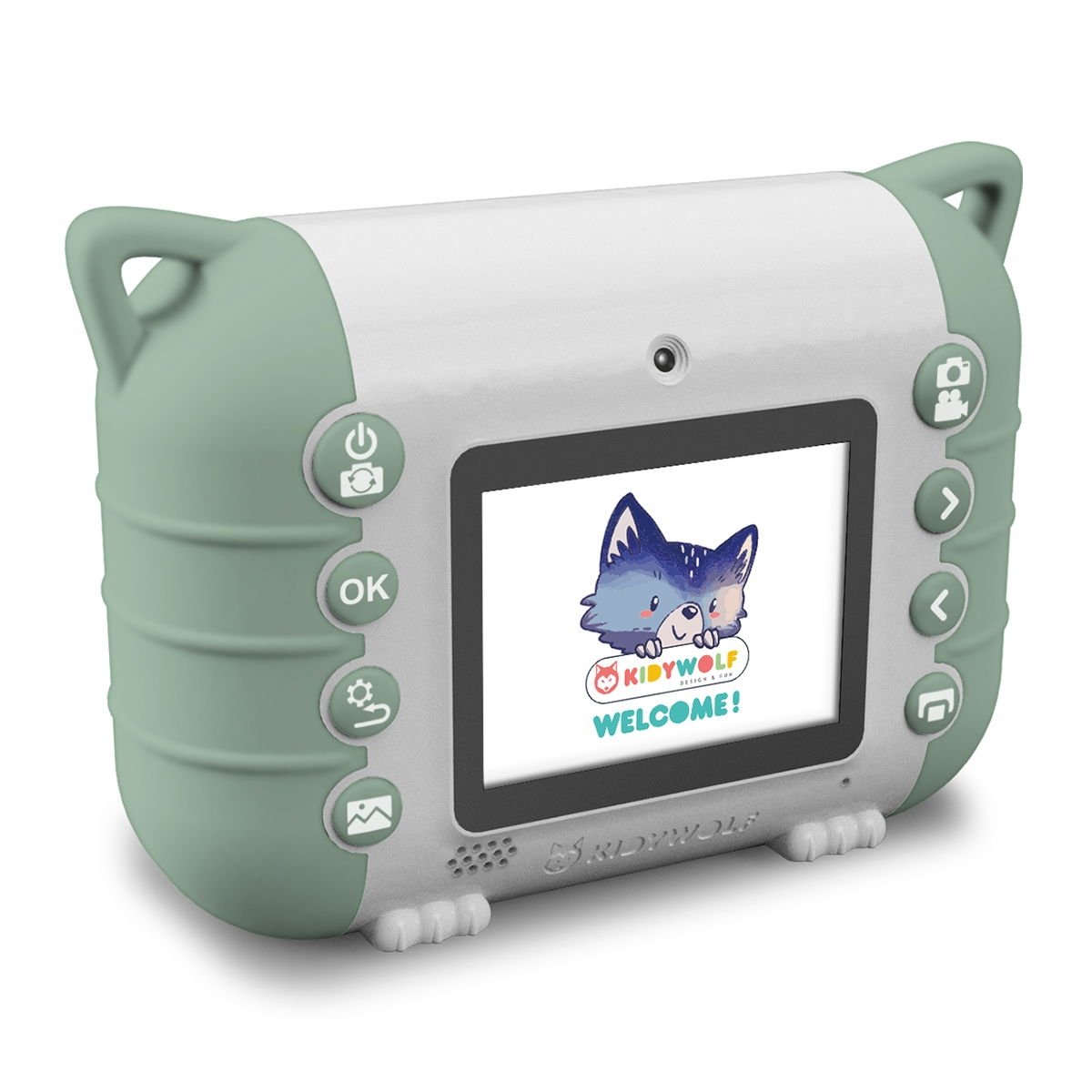 Appareil Photo Instantané Enfant Kidywolf - Impression Thermique | Caméra Selfie & Stockage SD - USB-C