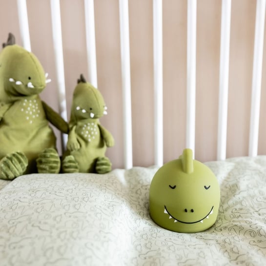 Veilleuse silicone animaux Trixie - Lapin, éléphant, lion ou dino - Lumière douce & rechargeable USB