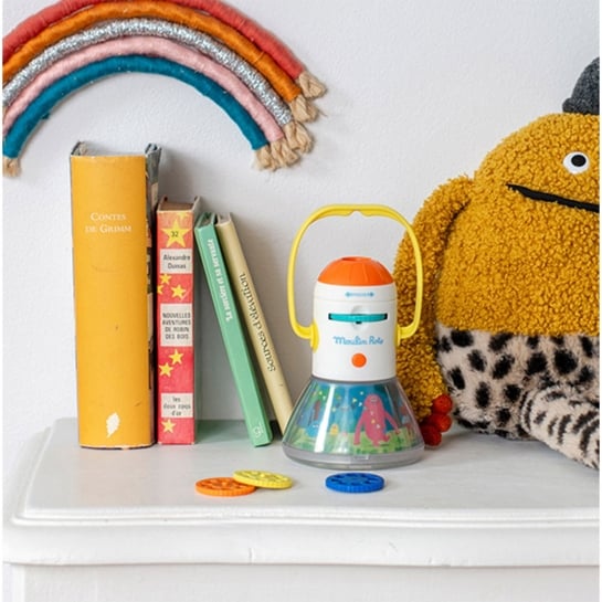 Lanterne à Histoires & Veilleuse Les Schmouks - Projecteur 3 en 1 | 32 Images Magiques - Nuit Apaisante