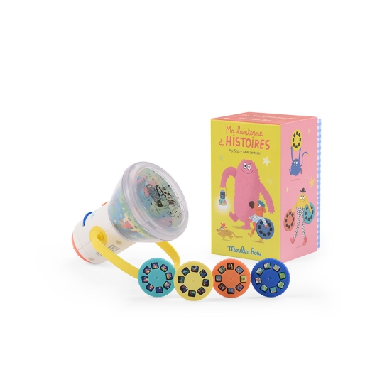 Lanterne à Histoires & Veilleuse Les Schmouks - Projecteur 3 en 1 | 32 Images Magiques - Nuit Apaisante