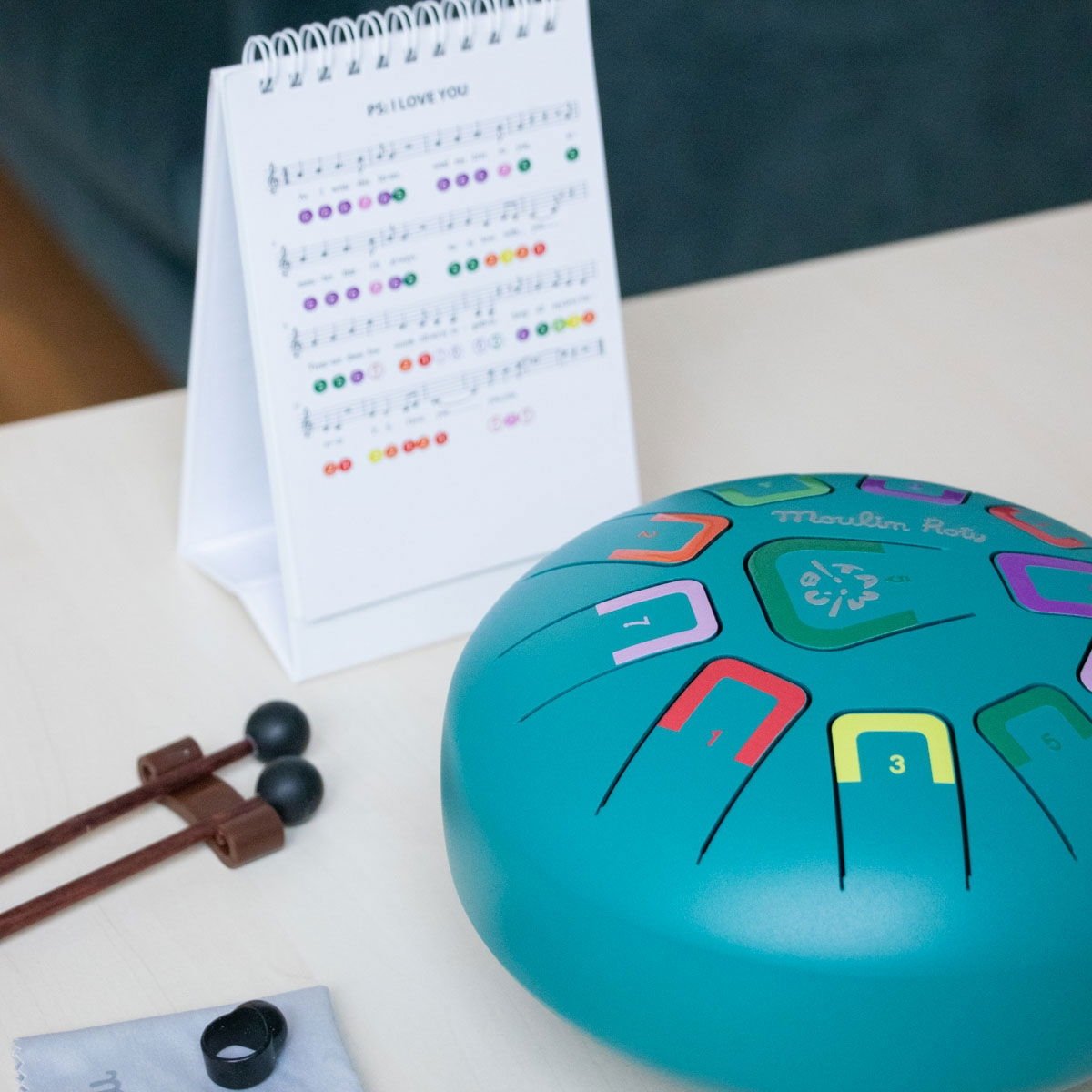 Tambour à Languettes Moulin Roty - Instrument Zen Enfant | Percussions, Coordination & Apprentissage