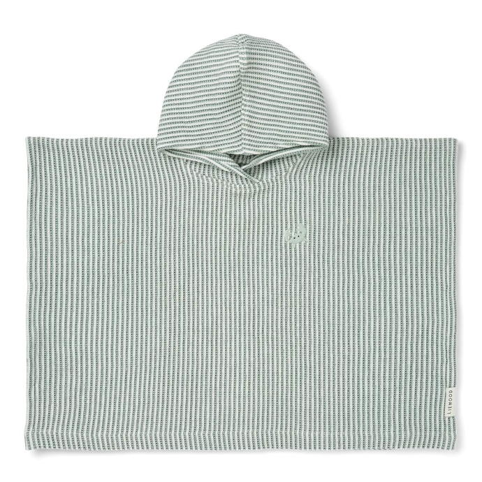 Poncho de bain Liewood – Coton biologique gaufré, doux & absorbant – Enfant, plage & sortie de bain