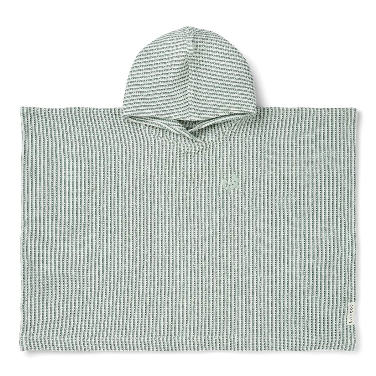Poncho de bain Liewood – Coton biologique gaufré, doux & absorbant – Enfant, plage & sortie de bain