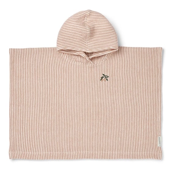 Poncho de bain Liewood – Coton biologique gaufré, doux & absorbant – Enfant, plage & sortie de bain