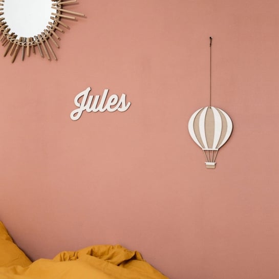 Prénom en bois personnalisé June & Jane - Décoration sur-mesure - Bois de peuplier - Fabrication artisanale en France