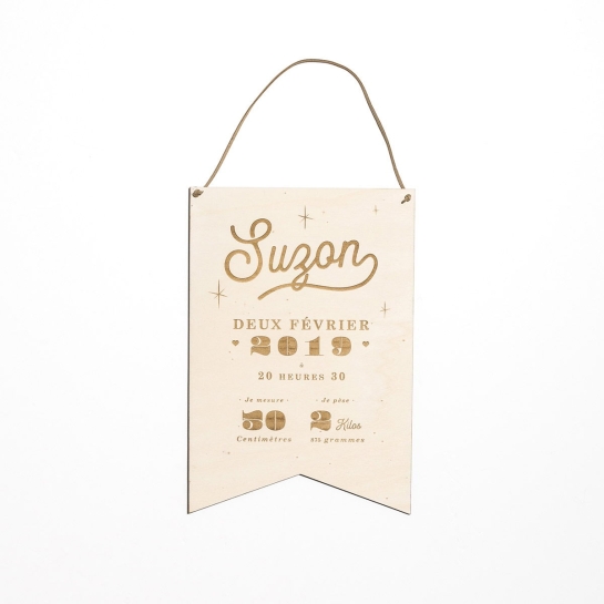 Etendard de naissance personnalisé - Les Raffineurs