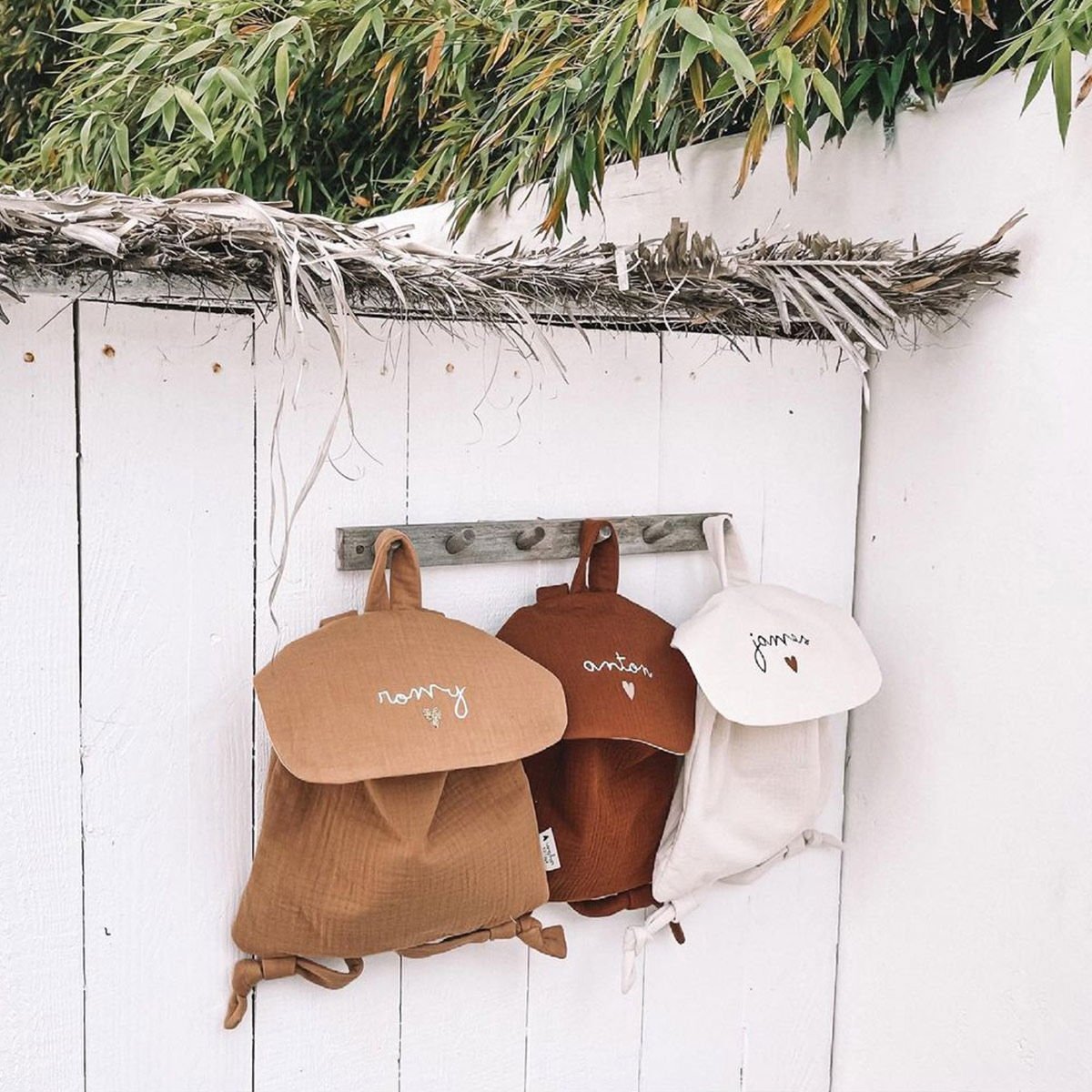 Sac à Dos Enfant Personnalisable - Gaze de Coton Léger | Crèche, Maternelle & Sorties - Fabriqué au Portugal