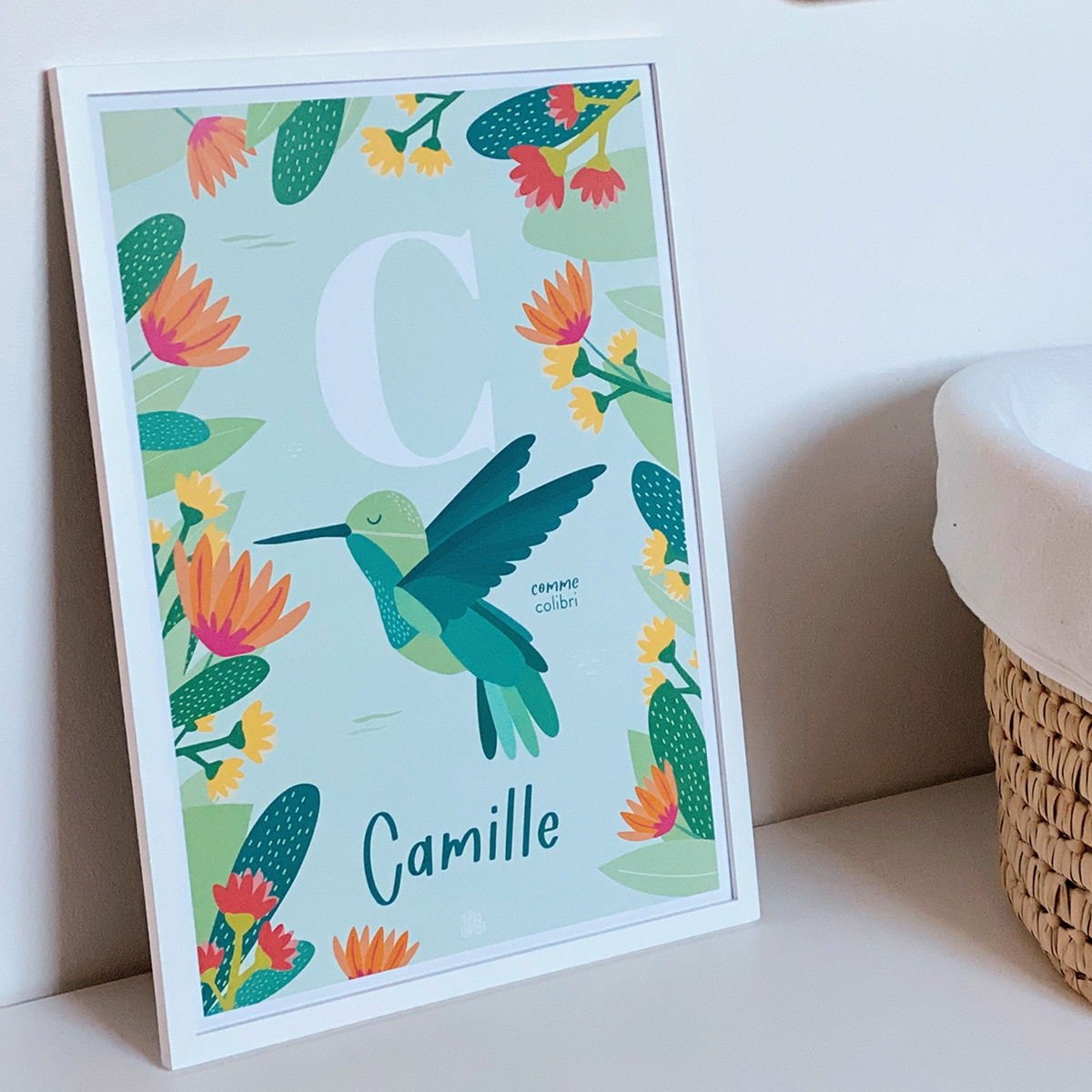 Affiche personnalisée initiale animaux - Les Raffineurs