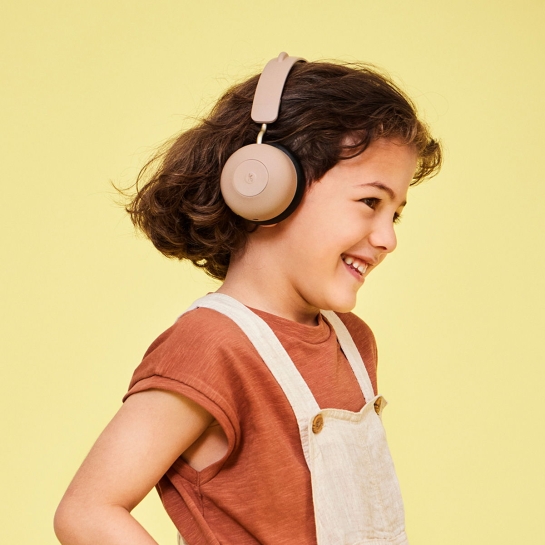 Casque audio bluetooth Kreafunk - Protection auditive enfants - Oreillettes ourson & 40h autonomie