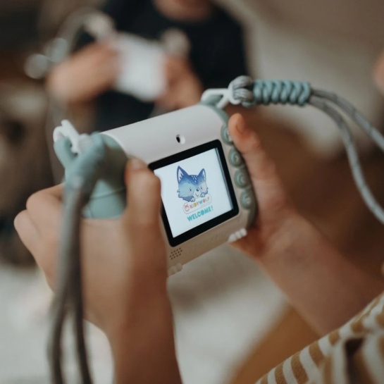 Appareil Photo Instantané Enfant Kidywolf - Impression Thermique | Caméra Selfie & Stockage SD - USB-C