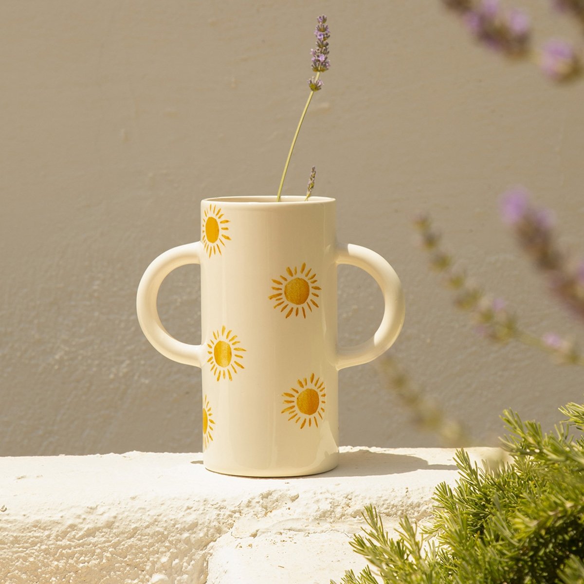 Vase méditerranée en céramique Oustao – Vase artisanal en céramique tourné à la main à Marseille, déco méditerranéenne authentiq