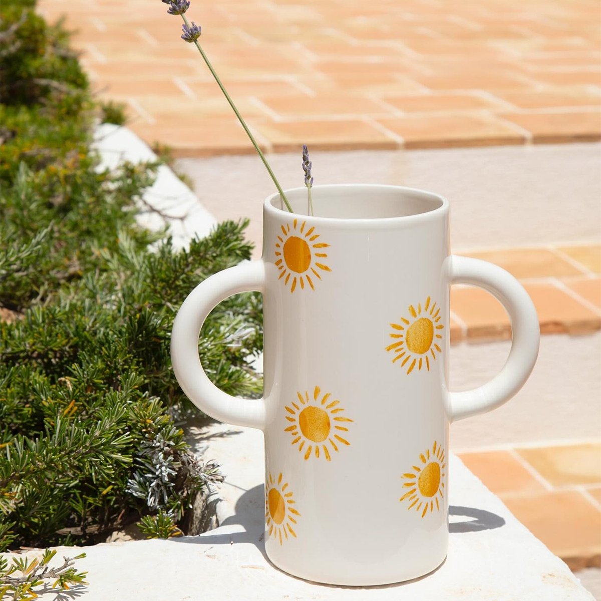 Vase méditerranée en céramique Oustao – Vase artisanal en céramique tourné à la main à Marseille, déco méditerranéenne authentiq