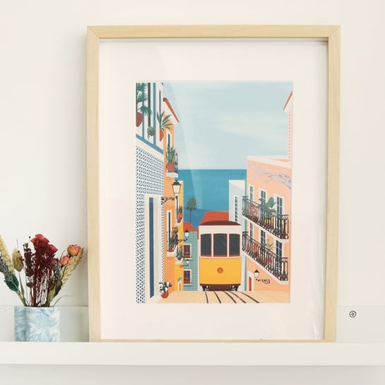 Set de peinture au numéro - Lisbonne - Activité créative et relaxante - Peinture écologique fabriquée en France