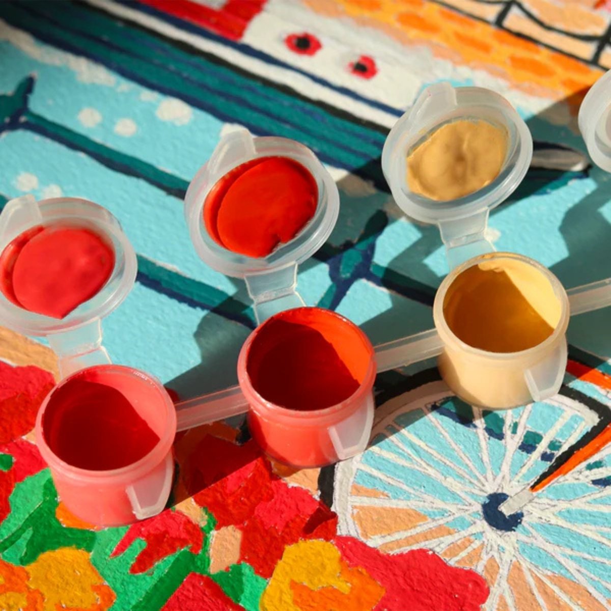 Set de peinture au numéro - Amsterdam - Activité créative et relaxante - Peinture écologique fabriquée en France