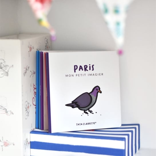 Imagier Paris Tata Clairette - Illustrations faites main - Éveil et découverte locale