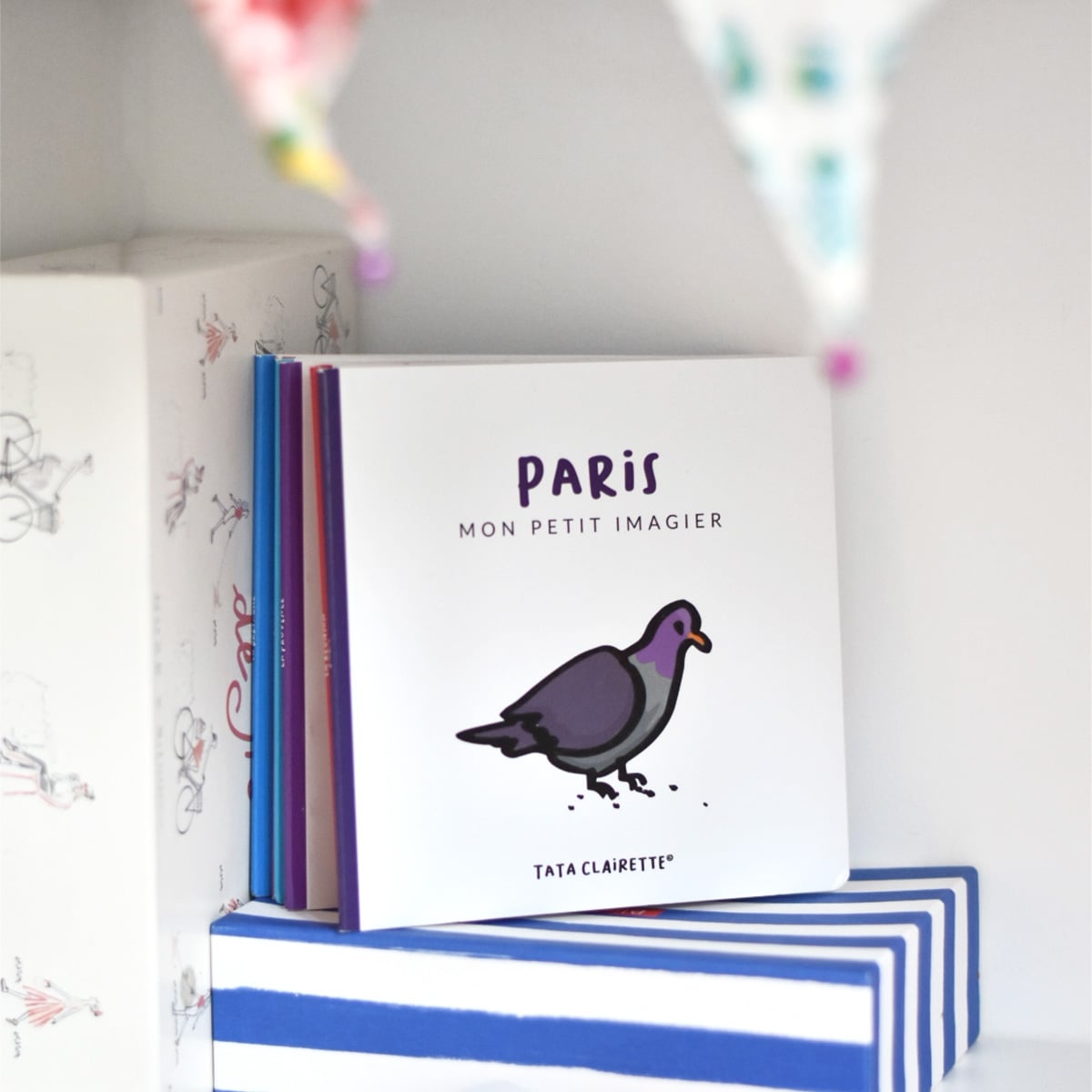 Imagier Paris Tata Clairette - Illustrations faites main - Éveil et découverte locale