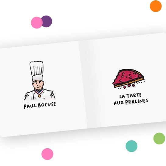 Imagier Lyon Tata Clairette - Illustrations faites main - Éveil et découverte lyonnaise