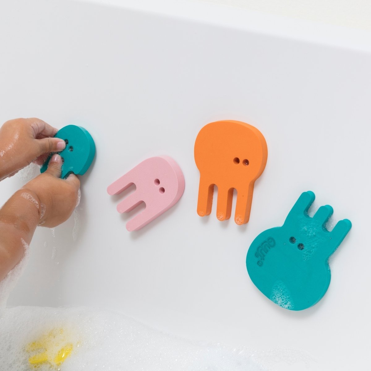 Puzzle de Bain Quut - Jouet éducatif flottant | Mousse Sans BPA - Motricité fine & Association des formes