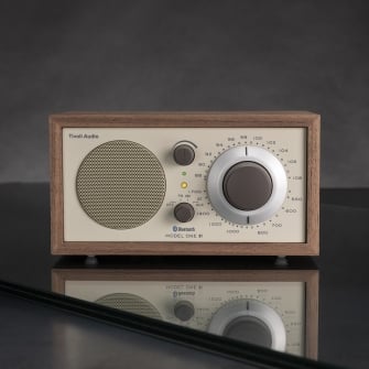 Enceinte Bluetooth rétro Model One BT – Radio AM/FM en bois haut de gamme avec entrée auxiliaire – Design rétro