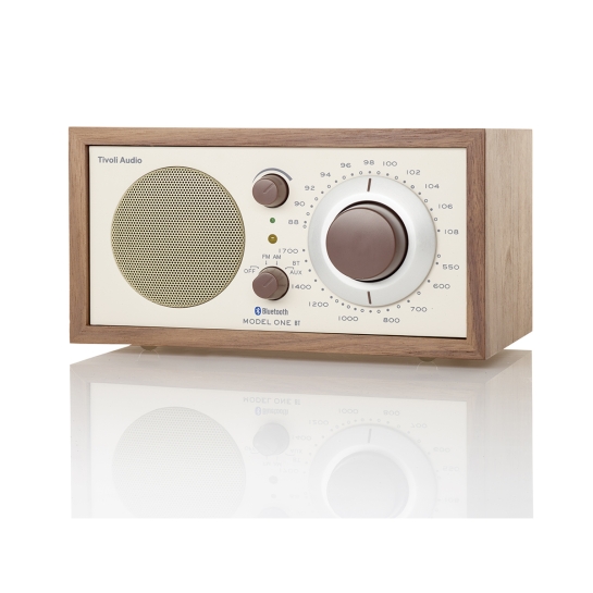 Enceinte Bluetooth rétro Model One BT – Radio AM/FM en bois haut de gamme avec entrée auxiliaire – Design rétro
