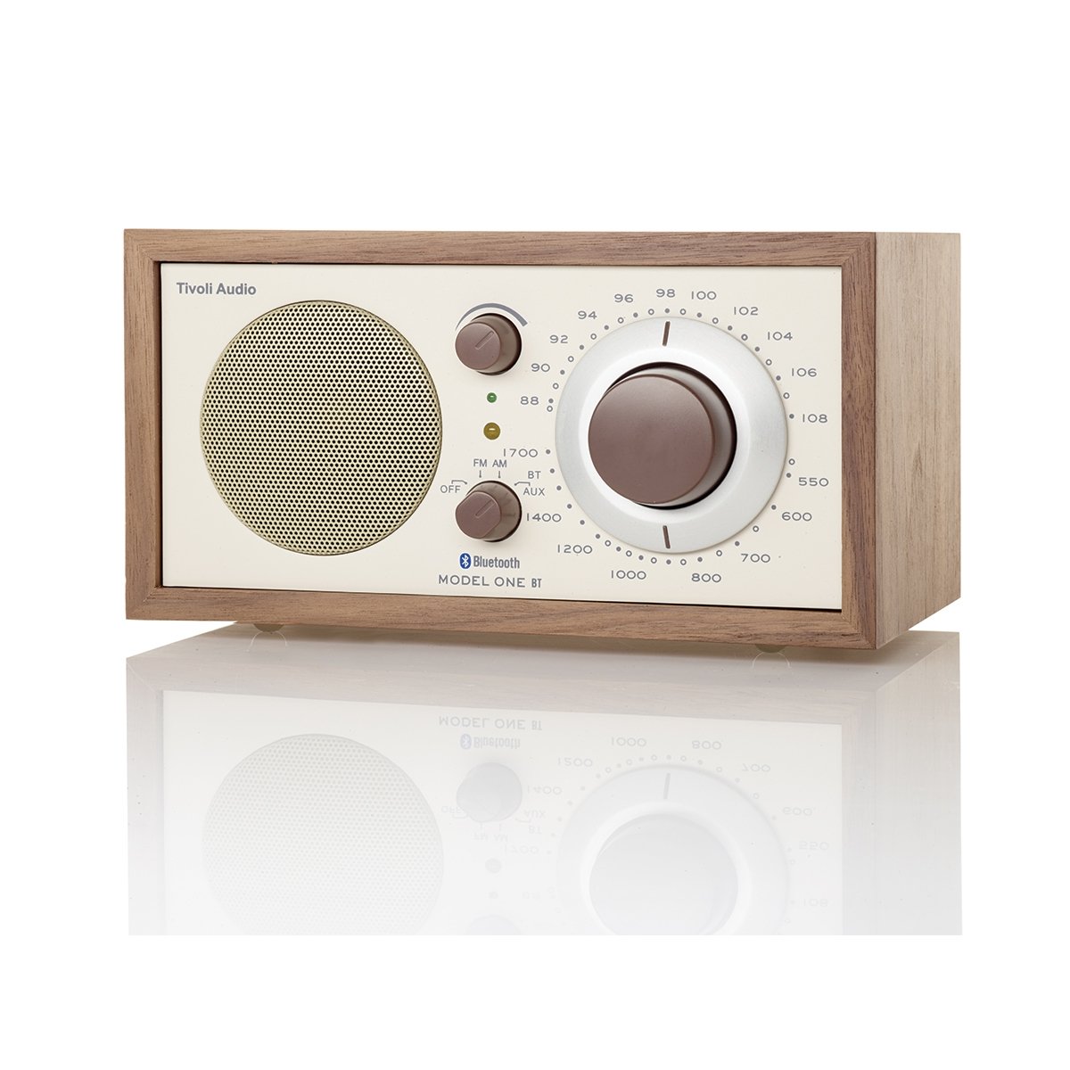 Enceinte Bluetooth rétro Model One BT – Radio AM/FM en bois haut de gamme avec entrée auxiliaire – Design rétro