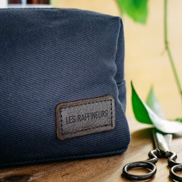 Trousse de toilette en toile et cuir Image 41196