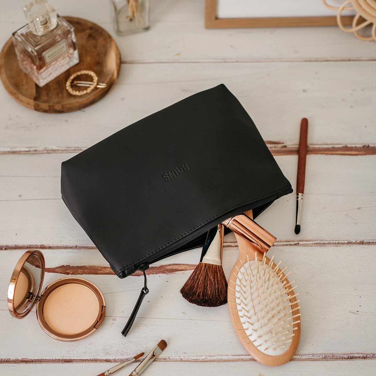 Trousse à maquillage Rains – Trousse imperméable design pour cosmétiques, idéale pour voyages et usage quotidien