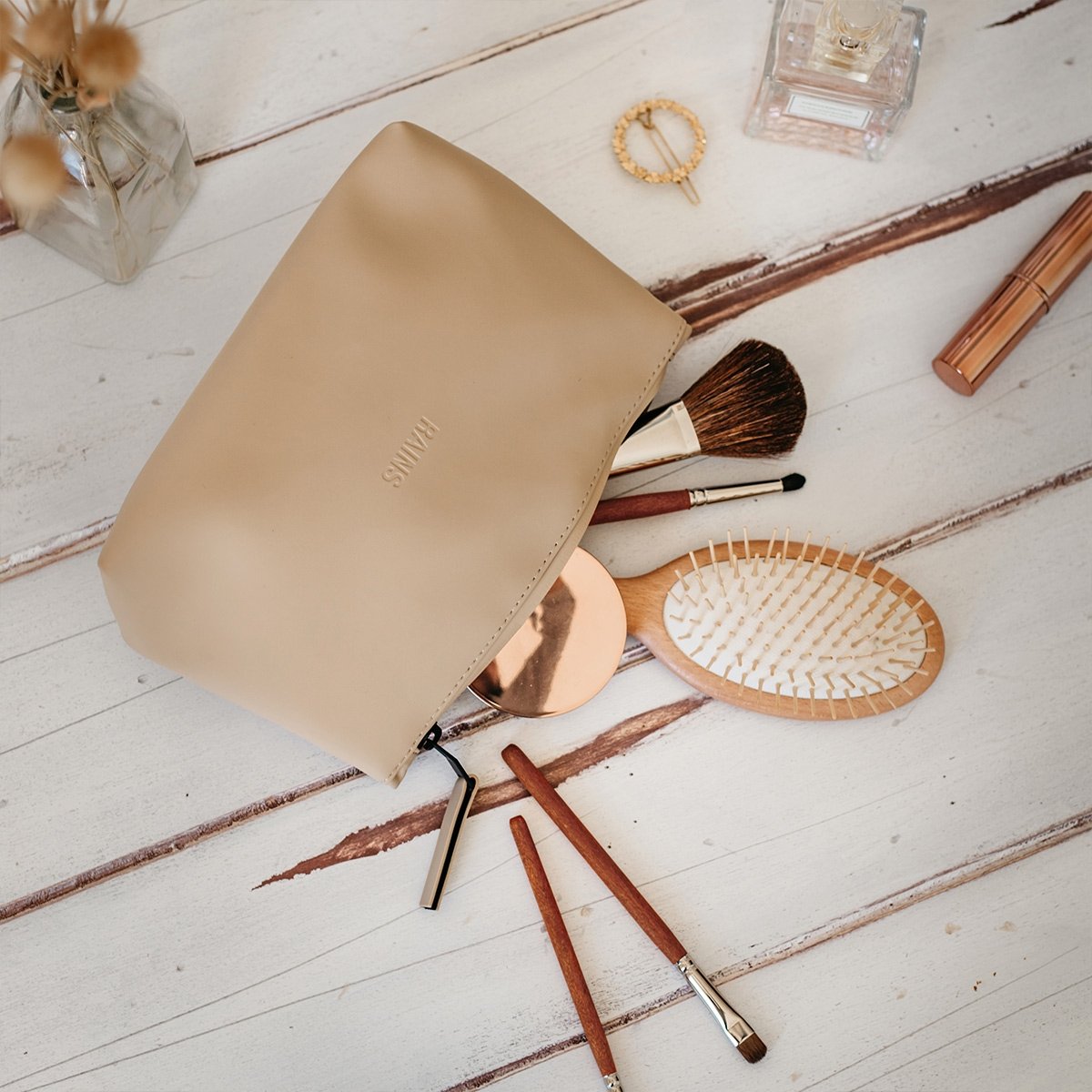 Trousse à maquillage Rains – Trousse imperméable design pour cosmétiques, idéale pour voyages et usage quotidien