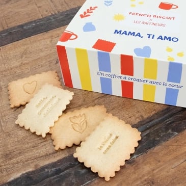 Coffret biscuits à message - Mama, Ti Amo