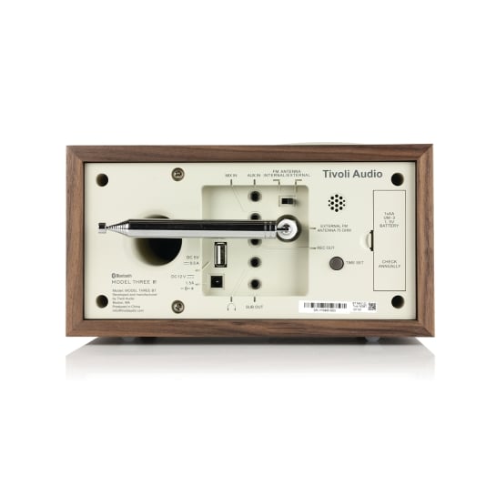 Radio réveil - Tivoli - réveil bluetooth - radio réveil design - bois - Three BT