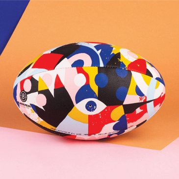 Ballon de rugby designé The feebles