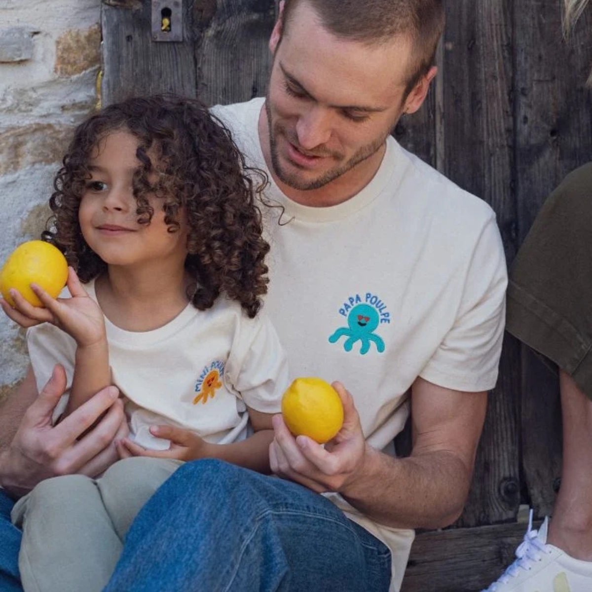 T-shirt Mini Poulpe Affaire de famille - Coton bio & broderie - Tailles bébé & enfant - 2 ans - Coton Biologique - 2 ans - Coton Biologique (Affaire De Famille) - Image 1
