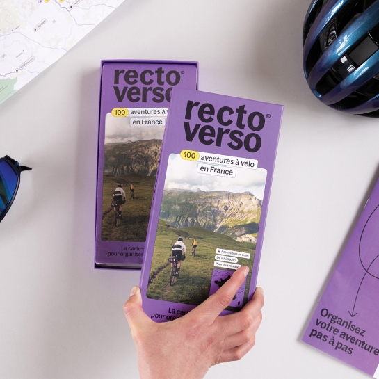 Coffret Recto Verso - 100 cartes d'itinéraires à vélo en France