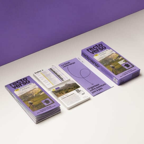 Coffret Recto Verso - 100 cartes d'itinéraires à vélo en France