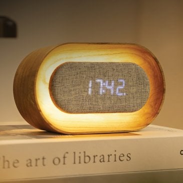 Réveil en bois design