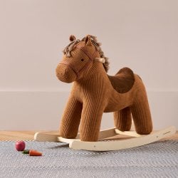 Cheval à bascule en tissu