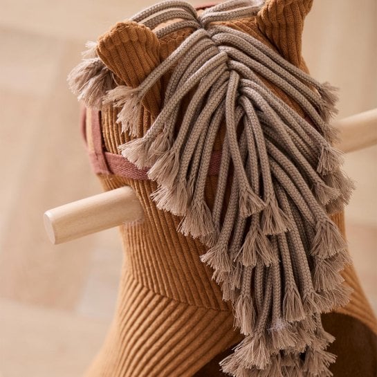 Cheval à bascule en tissu - Décoration chambre enfant - Jouet enfant 3 ans