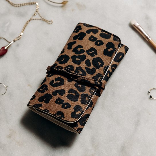 Trousse à bijoux de voyage léopoard - Les Raffineurs