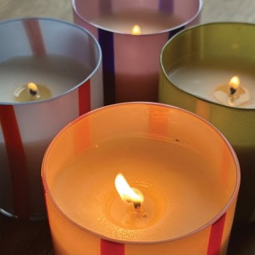 Bougie rayée parfumée réutilisable (image 2)